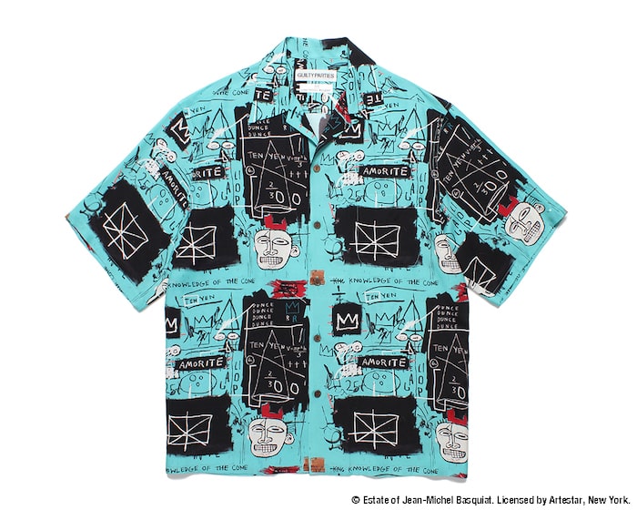 WACKO MARIA バスキア アロハ シャツ 長袖 BASQUIAT M