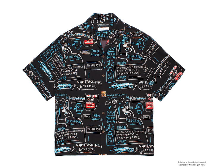 WACKO MARIA JEAN-MICHEL BASQUIAT / S/S HAWAIIAN SHIRT ( TYPE-1 )