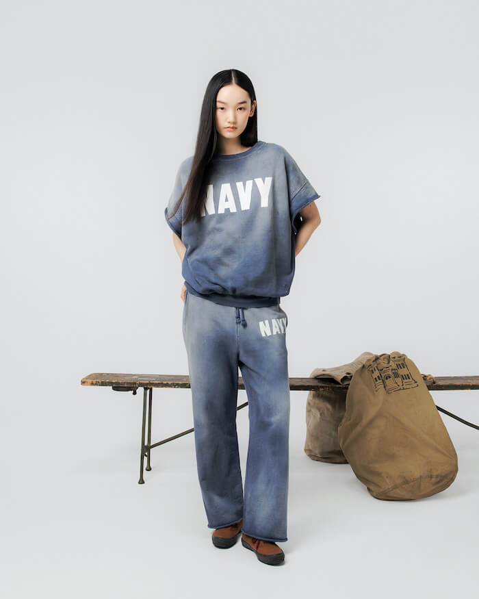 【BOWWOW】バウワウ/US NAVY SS SWEAT SHIRT/NAVY/国内発送 ADAM ET ROPÉ HOMME(アダム エ ロペ オム) / 【BOWWOW/バウワウ