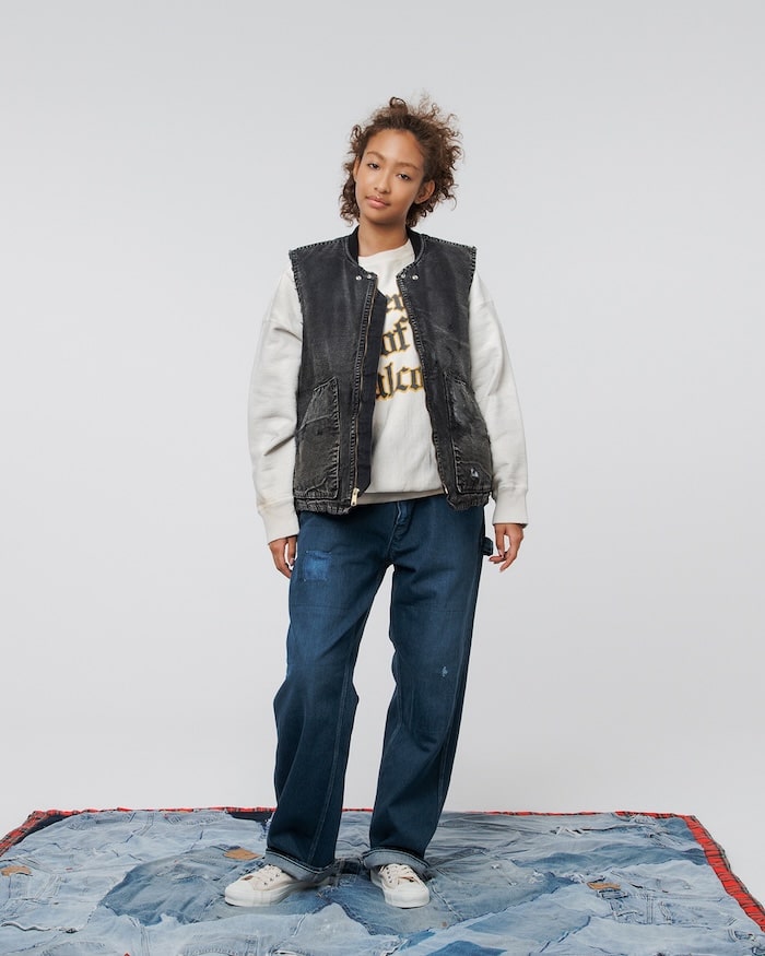 BOWWOW DUCK VEST AGED ダック ベスト カーハート XL 黒 VEST DUCK BOW