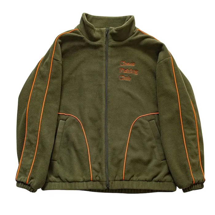Chaos Fishing Club ジャケット　フリースジャケット Chaos Fishing Club グリーン フーディ XL CHAOS FISHING CLUB