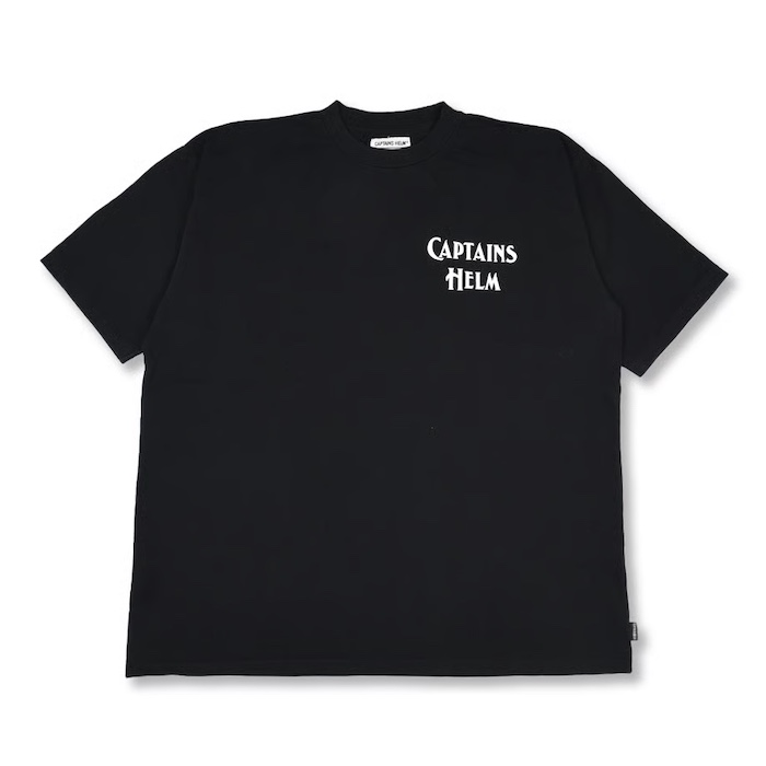 CAPTAINS HELM - ×SUNNY C SIDER CHECKER LOGO S/S TEE (BLACK