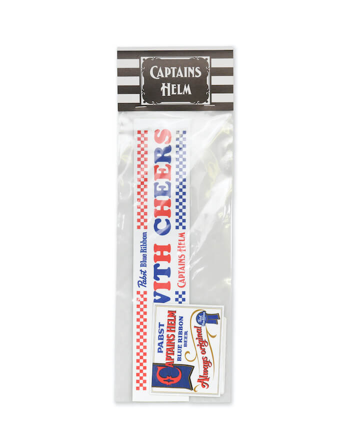 CAPTAINS HELM LPABST BLUE RIBBON / STICKER SET
