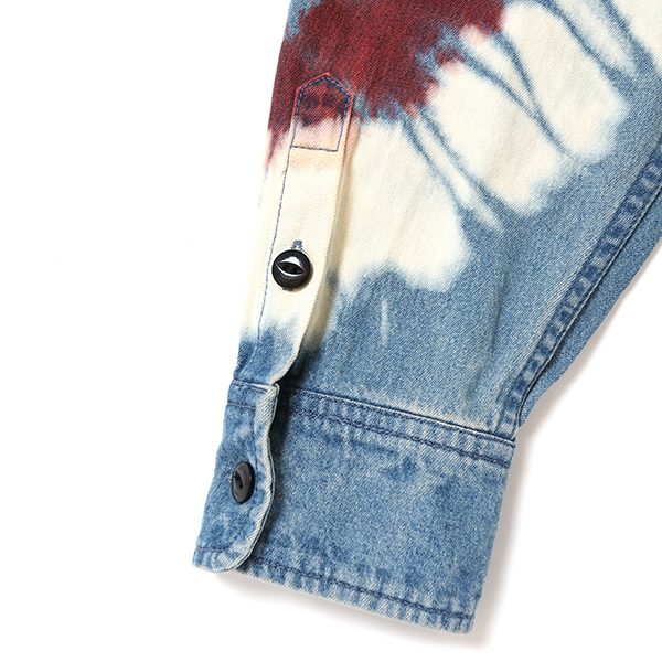 CHALLENGER(チャレンジャー)｜L/S TIE DYE SLEEVE DENIM SHIRT