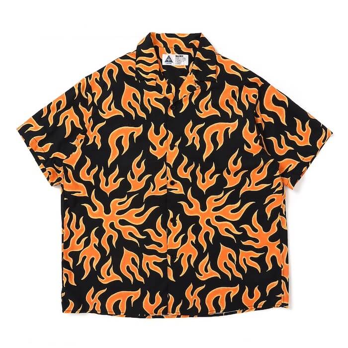 s*n様 CHALLENGER チャレンジャー　フレイム　ファイア　tシャツ 2 CHALLENGER/チャレンジャー S/S FIRE SHIRT/ファイヤーシャツ