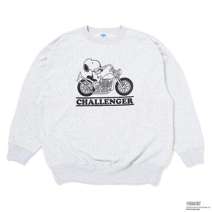 CHALLENGER SNOOPY C/N SWEAT