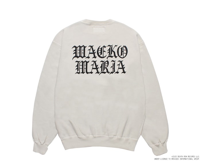 wackomaria DEATH ROW RECORDSスウェットシャツ WACKO MARIA(ワコマリア)｜DEATH ROW RECORDS / WASHED MIDDLE