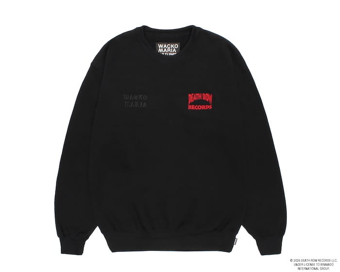 WACKO MARIA DEATH ROW RECORDS / HEAVY WEIGHT CREW NECK SWEAT SHIRT