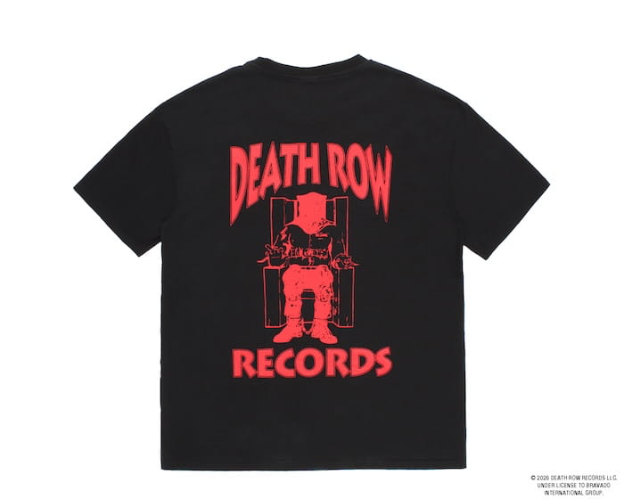 WACKO MARIA DEATH ROW RECORDS / WASHED HEAVY WEIGHT CREW NECK T-SHIRT