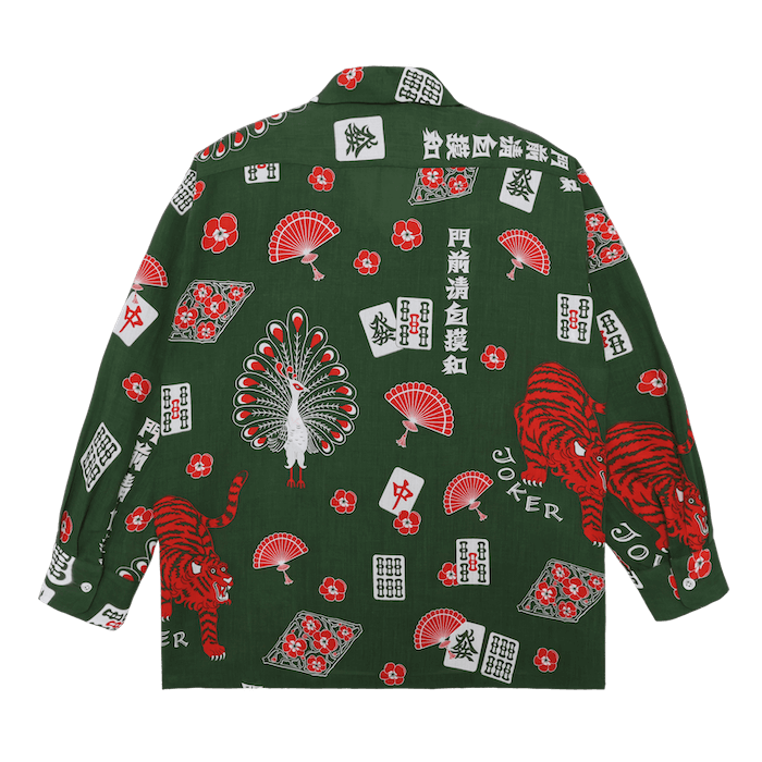 Eanbe(いあんべ)｜麻雀 L/S SHIRT / GREEN｜正規通販取扱店 In STATE