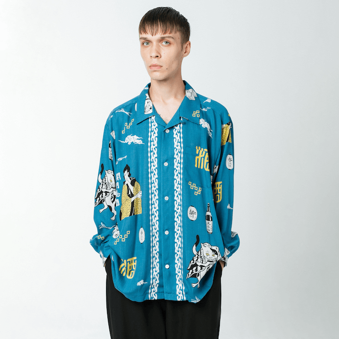 eanbe アロハシャツ SAKE SAKE / GREEN – Eanbe