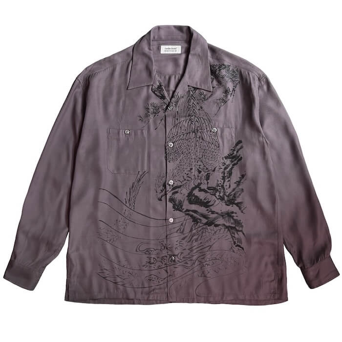 exodus HORIYOSHI Ⅲ TAKA/DRAGON L/S HAWAIIAN SHIRT