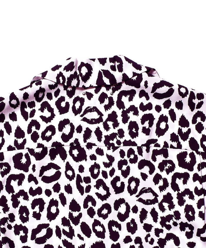 MINEDENIM(マインデニム)｜Lips Leopard Print L/S Open Collar SH  