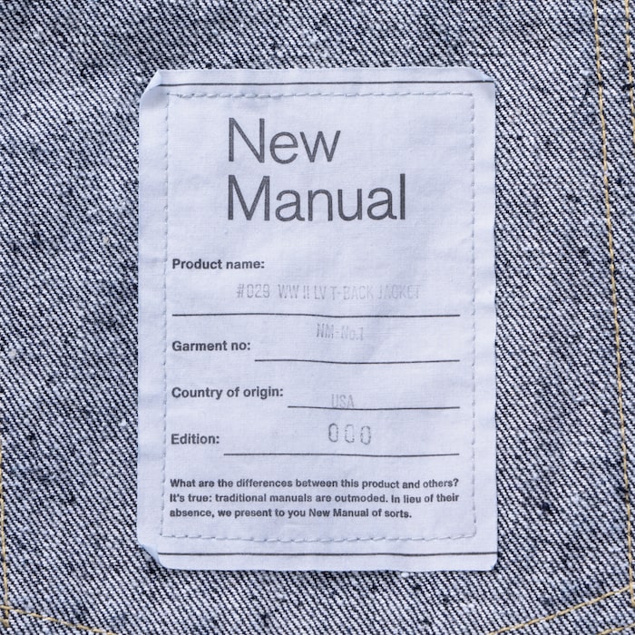 New Manual(ニューマニュアル)｜#029 WW II LV T-BACK JACKET ONE