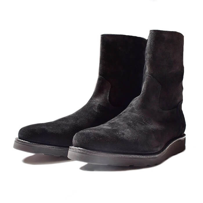 MINEDENIM(マインデニム)｜Suede Leather Back Zip Boots｜正規通販 