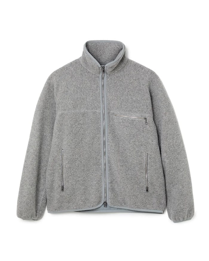 nonnative HIKER FULL ZIP BROUSON WOOL POLY NYLON PILE
