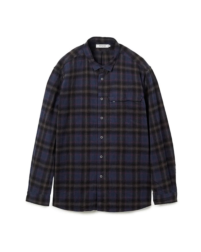 nonnative(ノンネイティブ)｜WORKER ZIP SHIRT COTTON FLANNEL OMBRE
