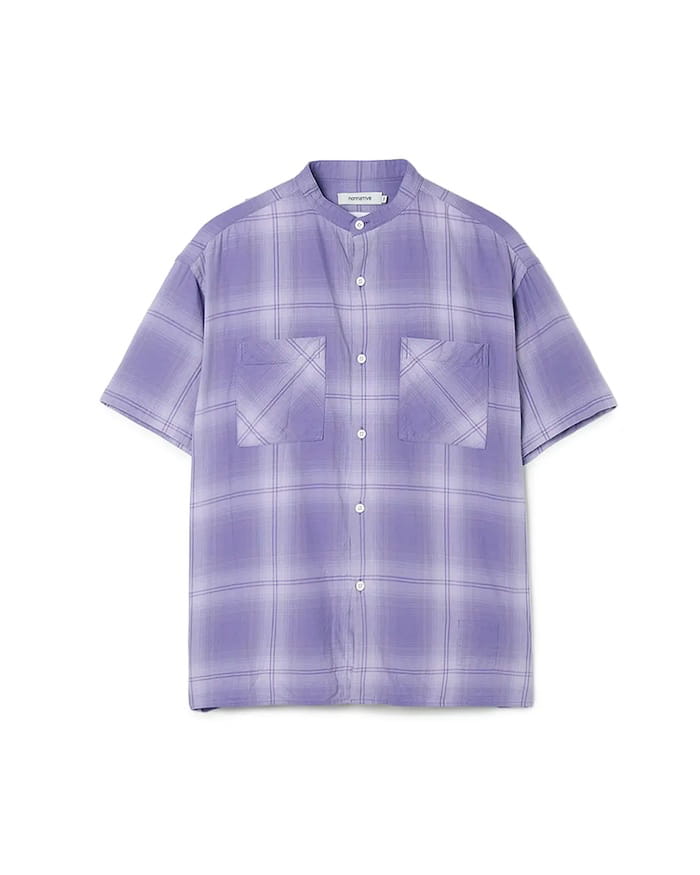 nonnative(ノンネイティブ)｜OFFICER STAND COLLAR S/S SHIRT COTTON
