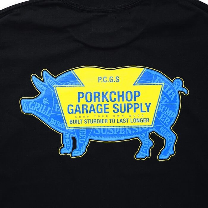 【希少XL】ポークチョップガレージサプライ☆両面ビッグロゴ Tシャツ♤632 希少XL】ポークチョップガレージサプライ☆両面ビッグロゴ T