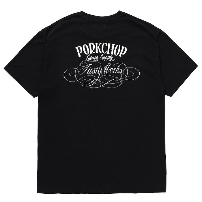 専用Porkchop P.C.G.S Tシャツ L ポークチョップ PORKCHOP GARAGE SUPPLY - PCGS BLOCK TEE (WHITE) / オーバル
