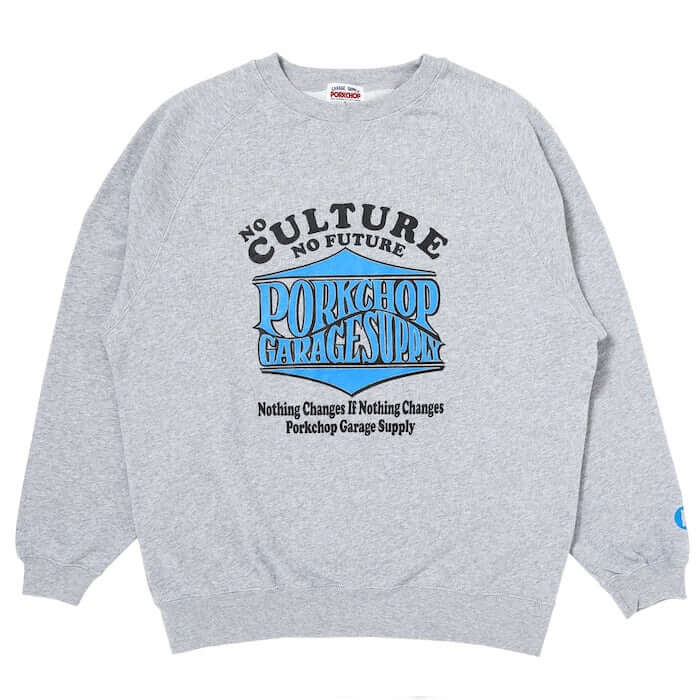 PORKCHOP ポークチョップ　DRIPPING PCGS スウェット　グレー PORKCHOP GARAGE SUPPLY(ポークチョップガレージサプライ)｜WAVE LOGO