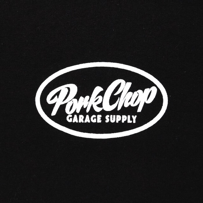 ポークチョップガレージサプライ　PCGS BLOCK TEE WHITE L PORKCHOP GARAGE SUPPLY - PCGS BLOCK TEE (WHITE) / オーバル