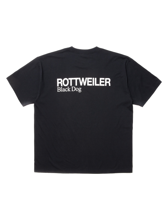 ROTTWEILER ロンT ROTTWEILER (ロットワイラー) 2 LINE L/S TEE (プリント長袖T) WHITE