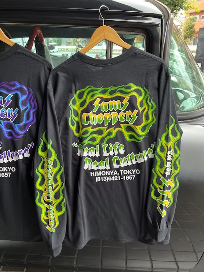 SAMS CHOPPERS(サムズチョッパーズ)｜SAMS FLAMES LONG SLEEVE TEE