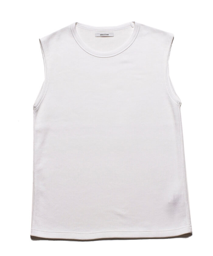 MINEDENIM(マインデニム)｜Roundneck Nosleeve Rib T-SH｜正規通販取扱