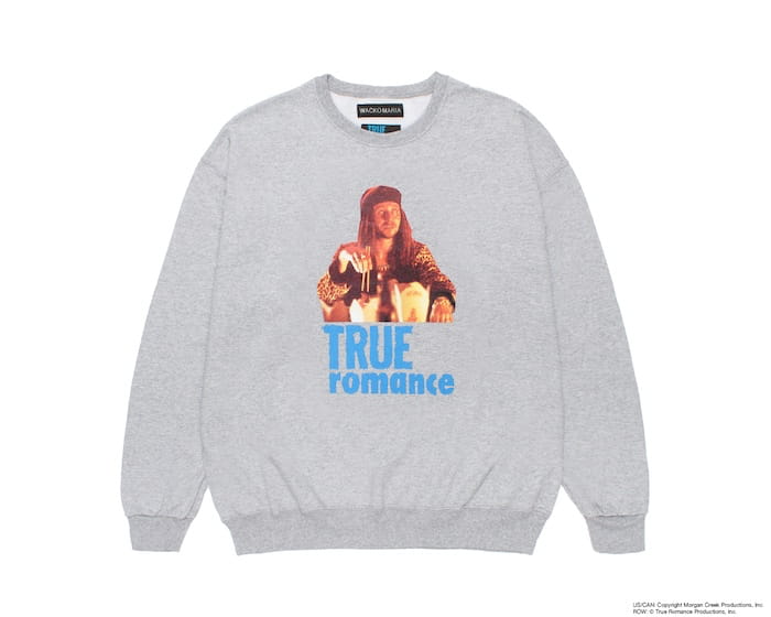 WACKO MARIA TRUE ROMANCE / CREW NECK SWEAT SHIRT ( TYPE-1 )
