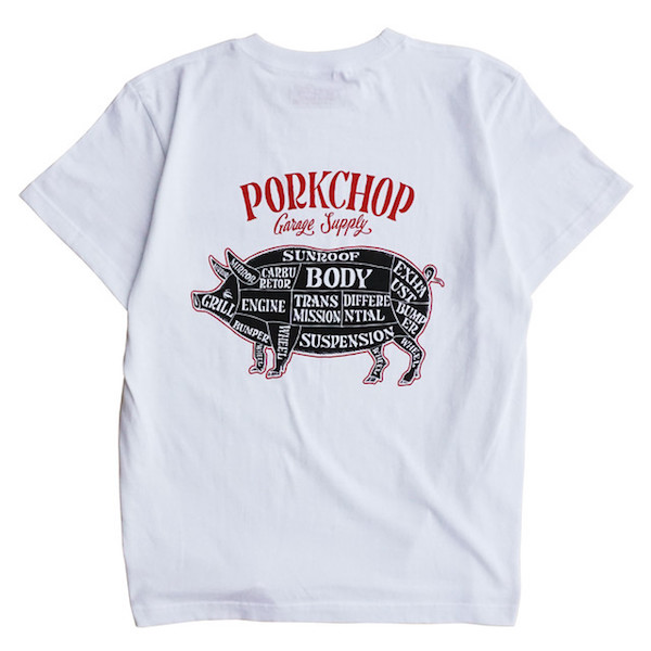 PORKCHOP GARAGE SUPPLY】PORK BACK TEE｜In STATE