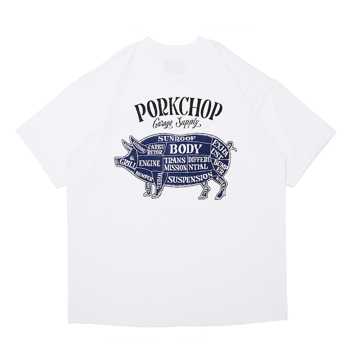 PORKCHOP GARAGE SUPPLY】PORK BACK TEE｜In STATE